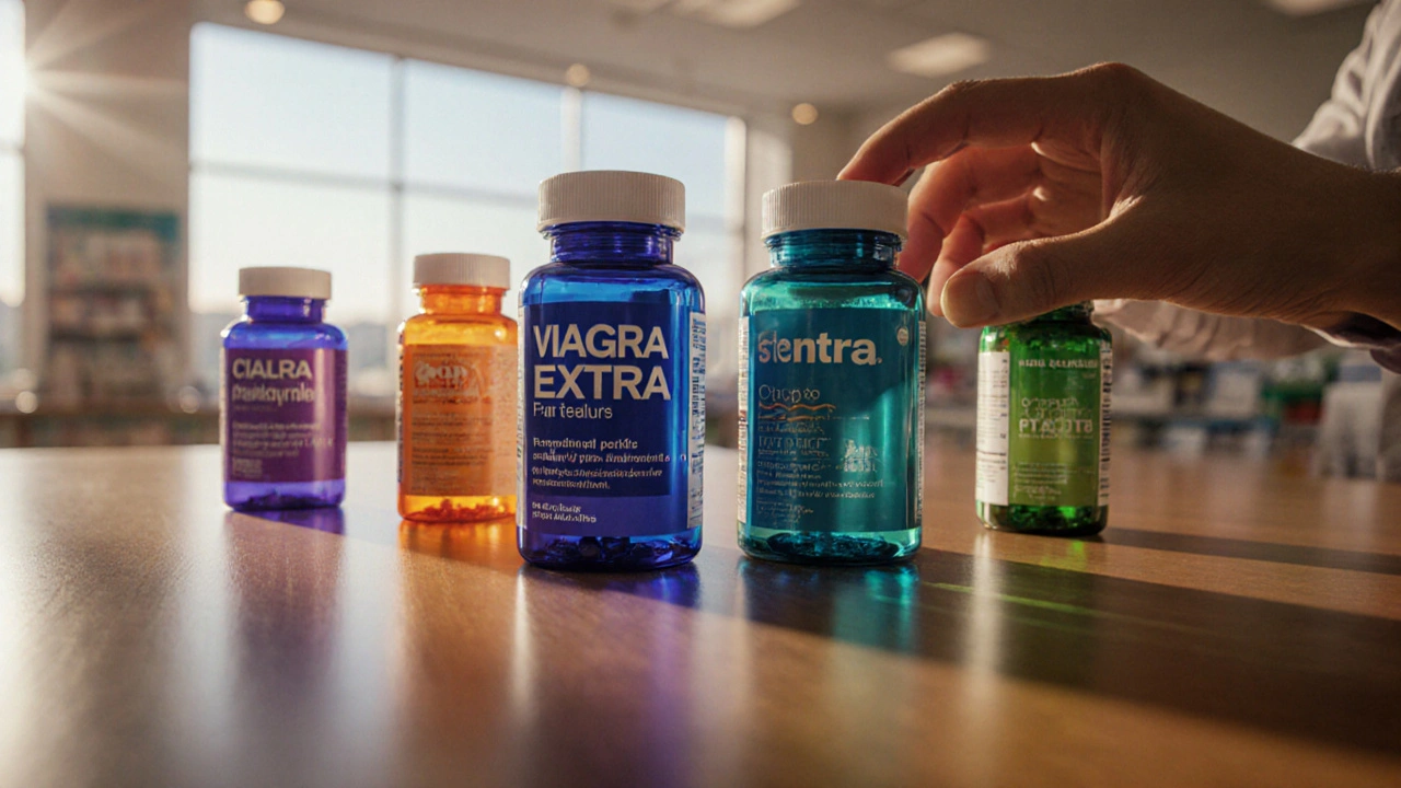 Viagra Extra (Sildenafil) Dosage Compared to Top ED Alternatives